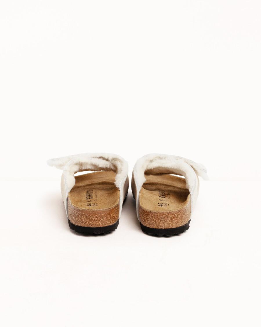 stüssy birkenstock solana shearling slide