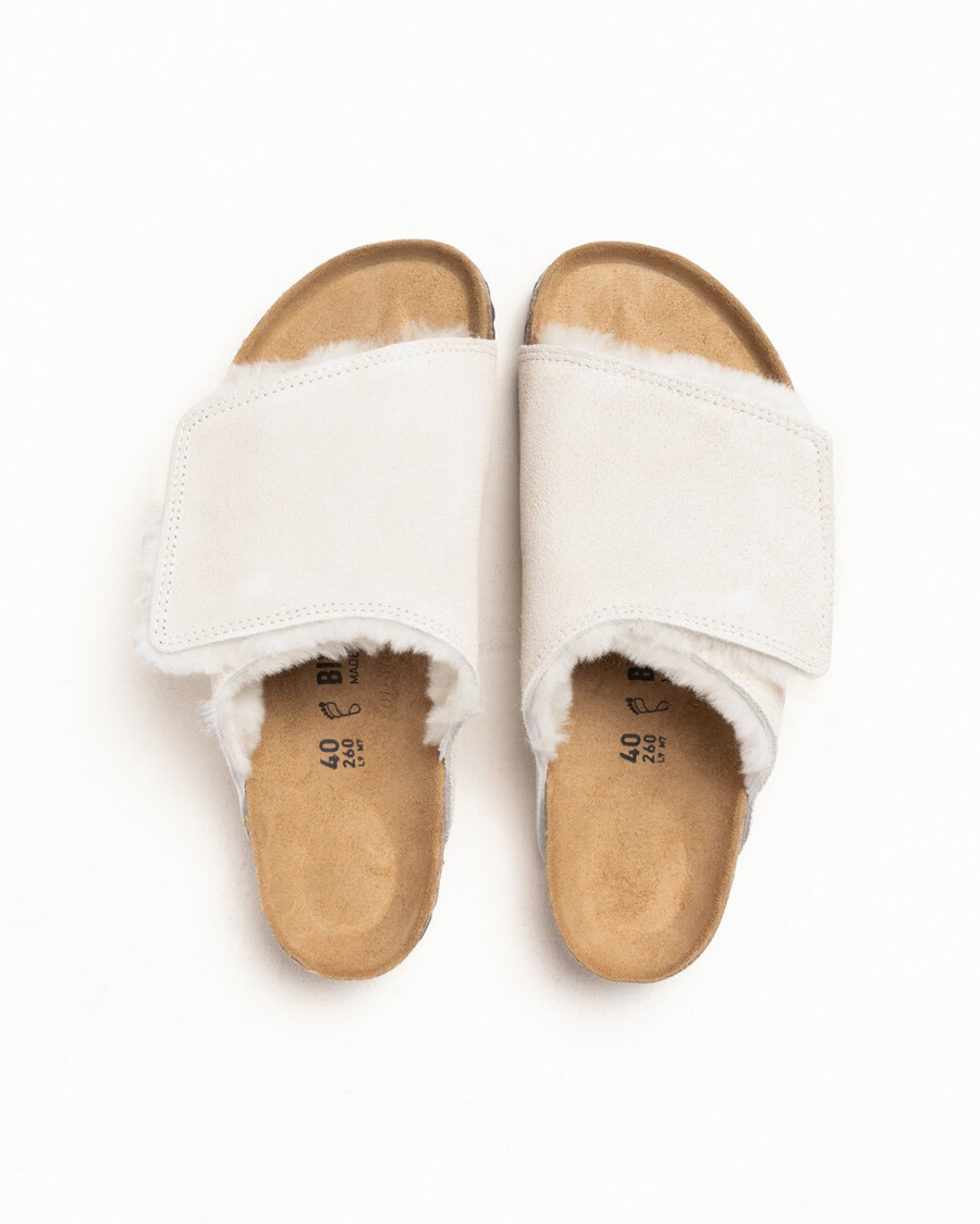 stüssy birkenstock solana shearling slide