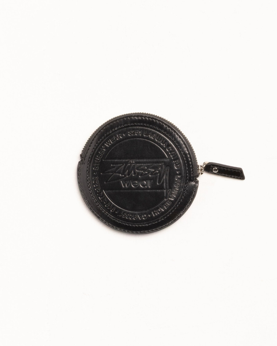 surf dot leather pouch