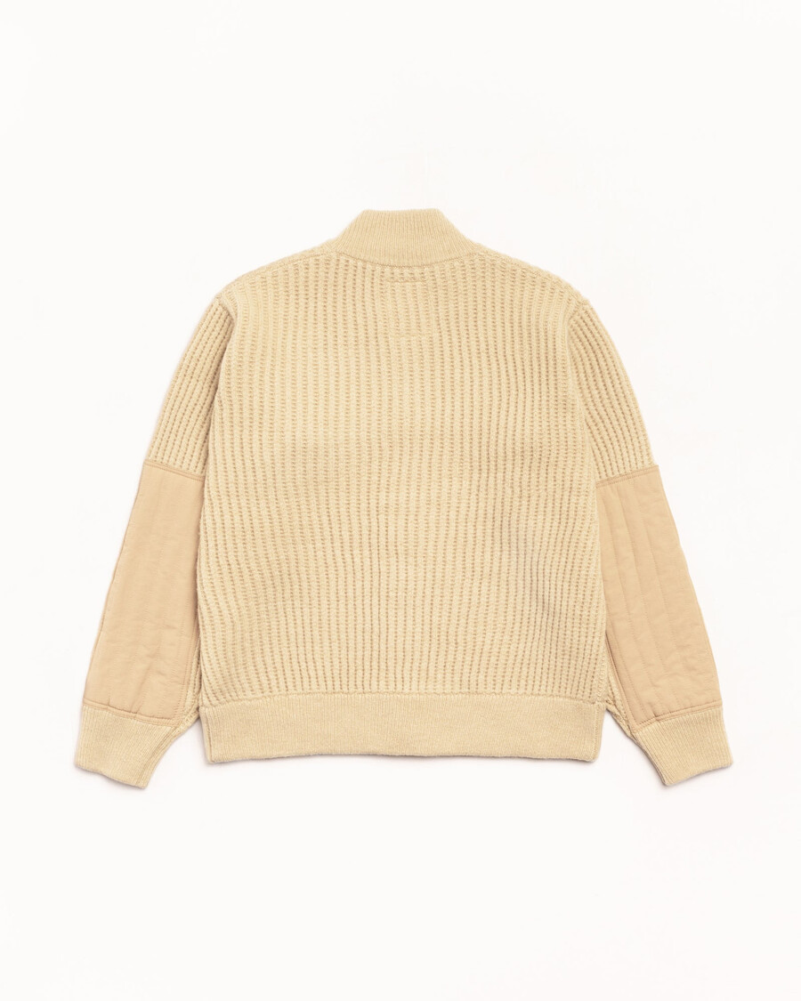 lambs wool zip sweater