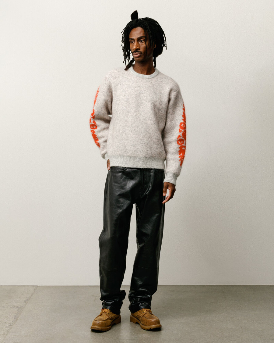 mohair flower sweater