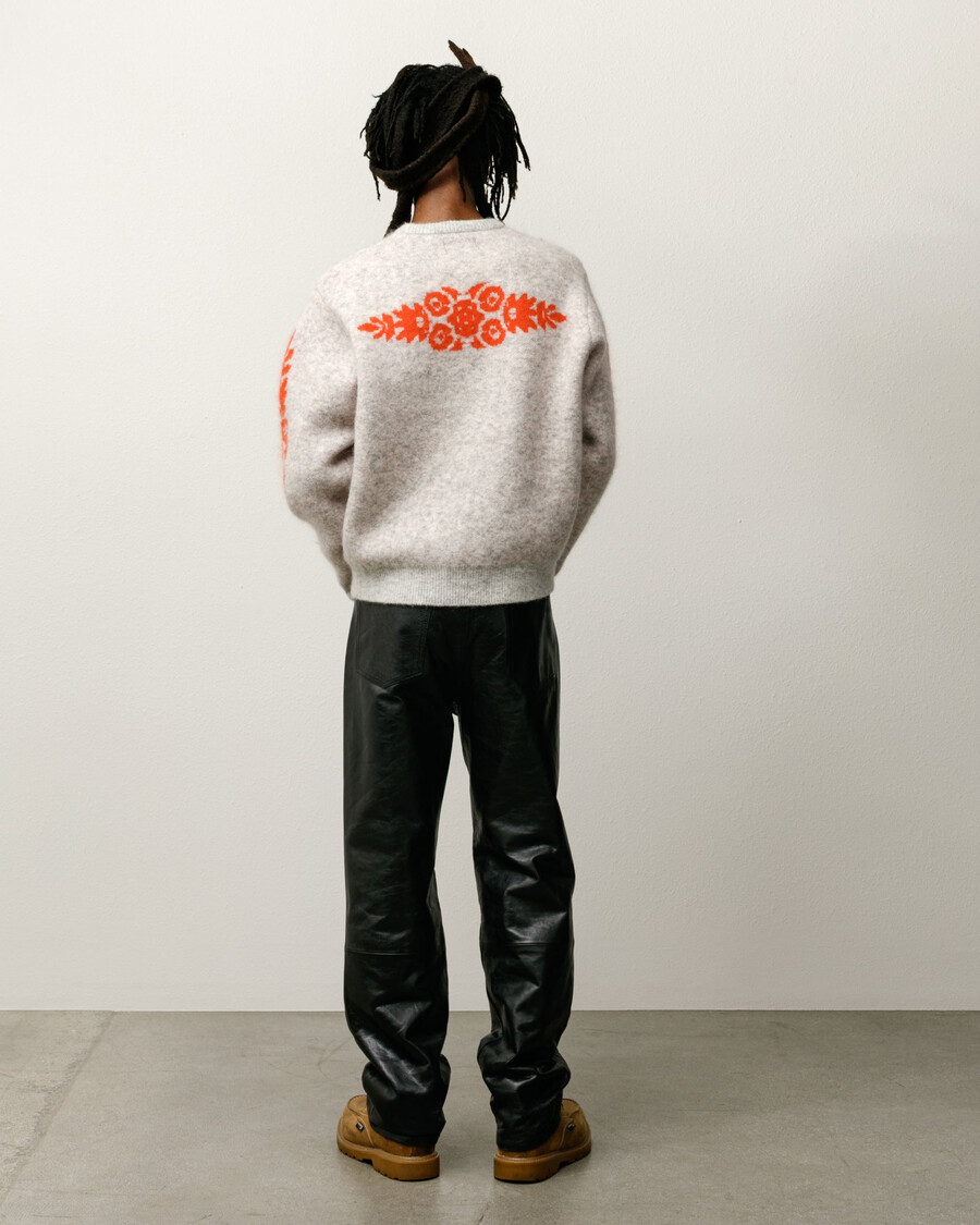 mohair flower sweater