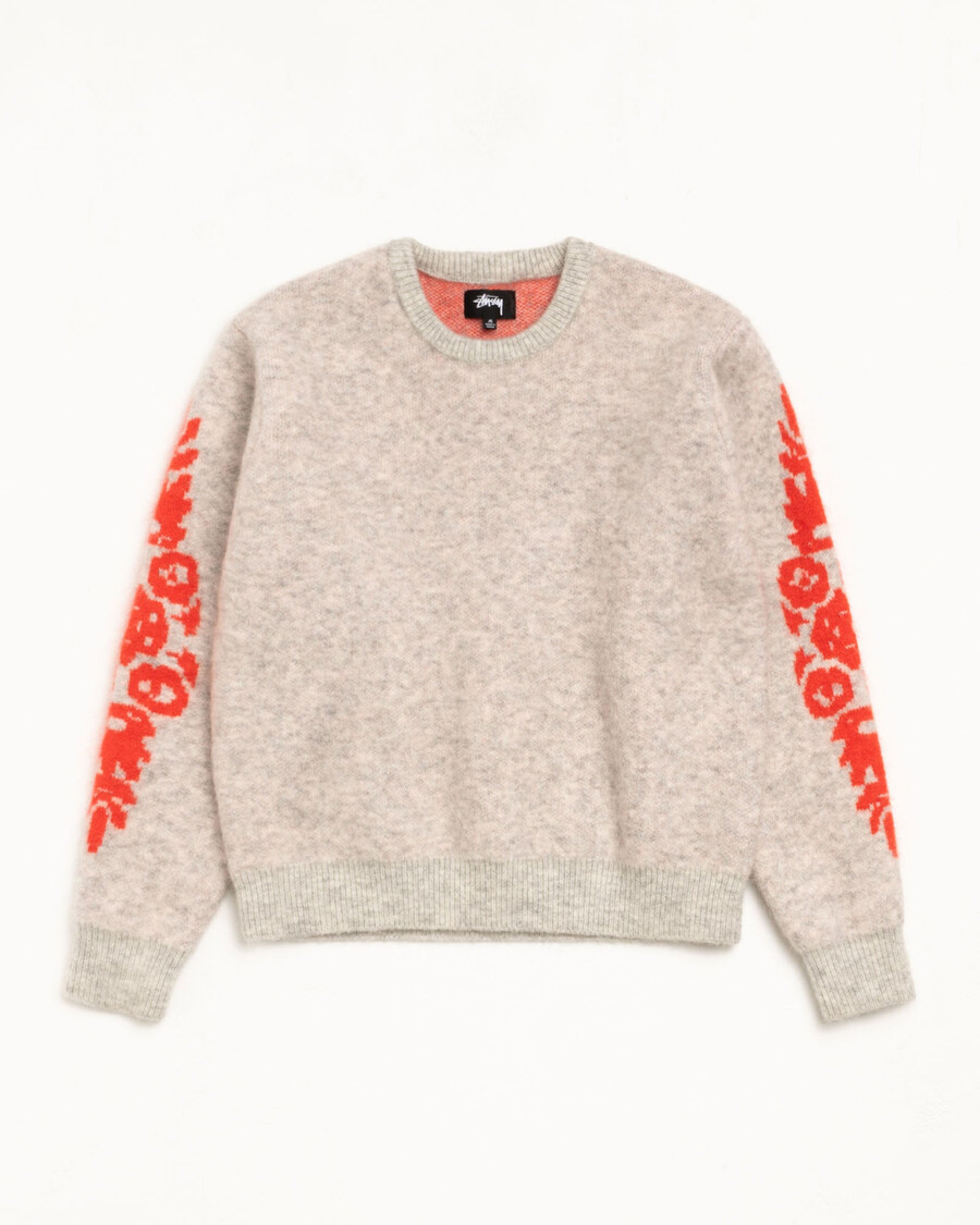 mohair flower sweater