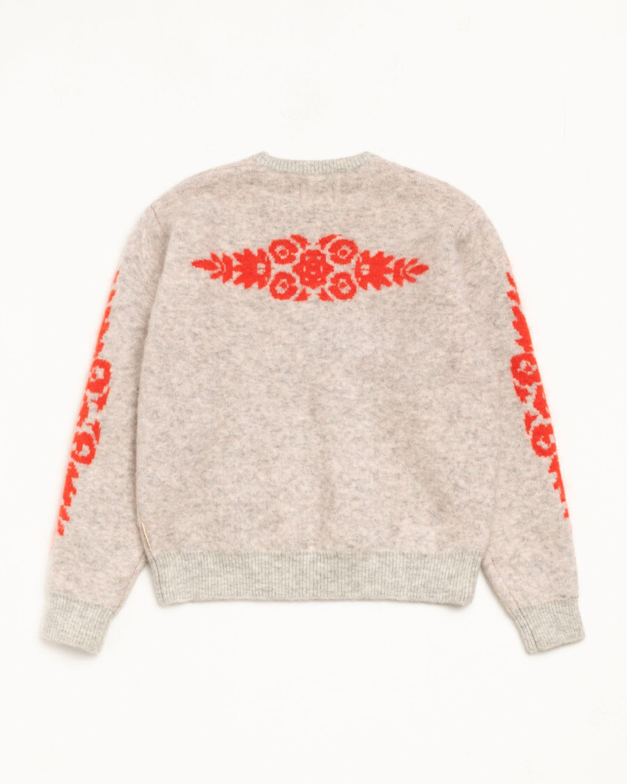 mohair flower sweater