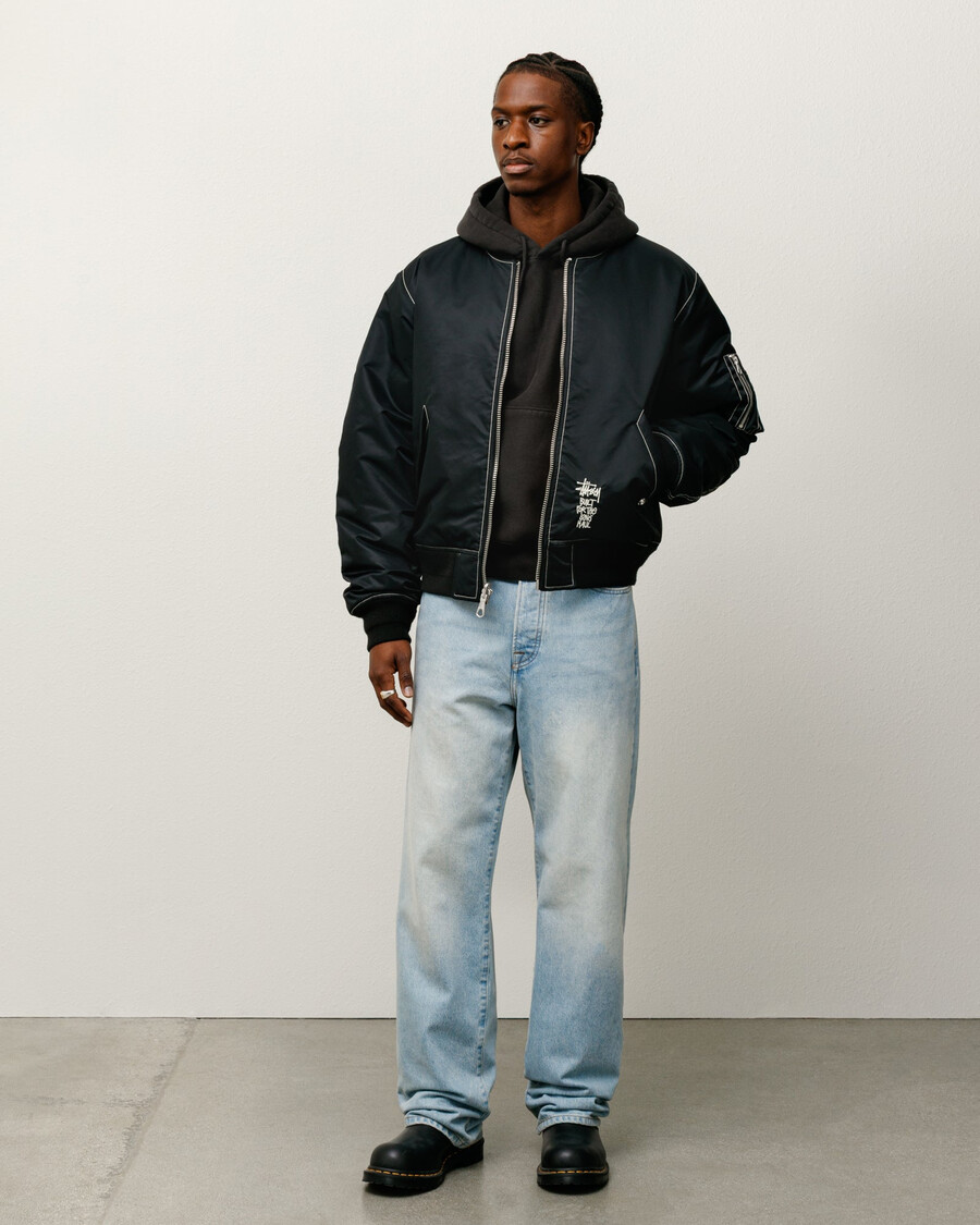 built reversible bomber jacket