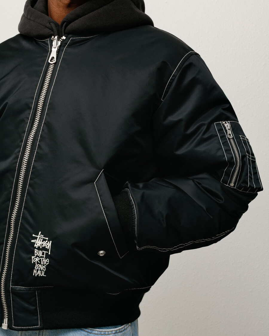 built reversible bomber jacket