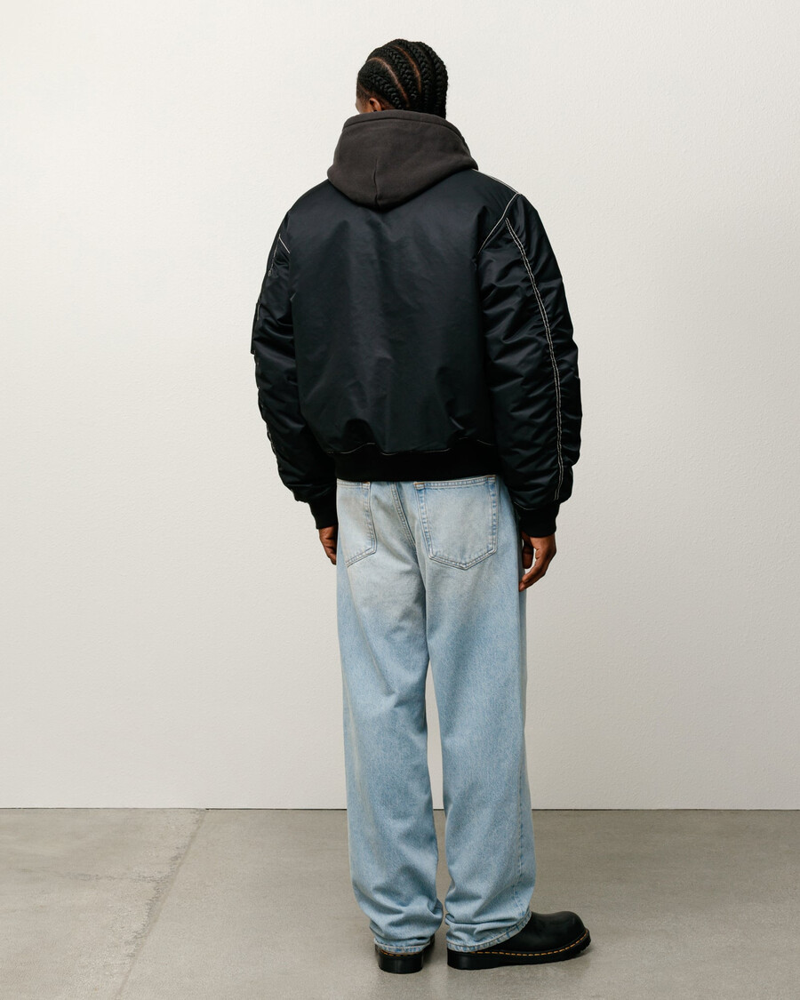 built reversible bomber jacket
