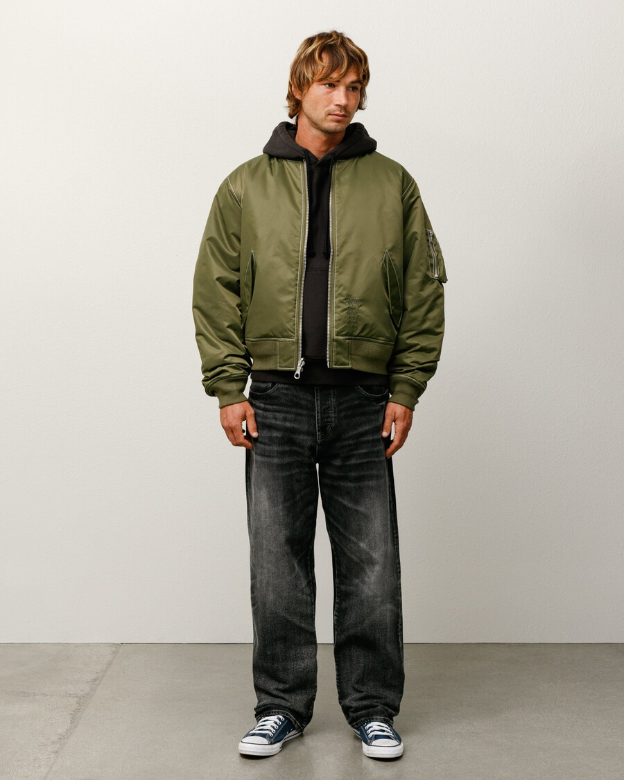 built reversible bomber jacket