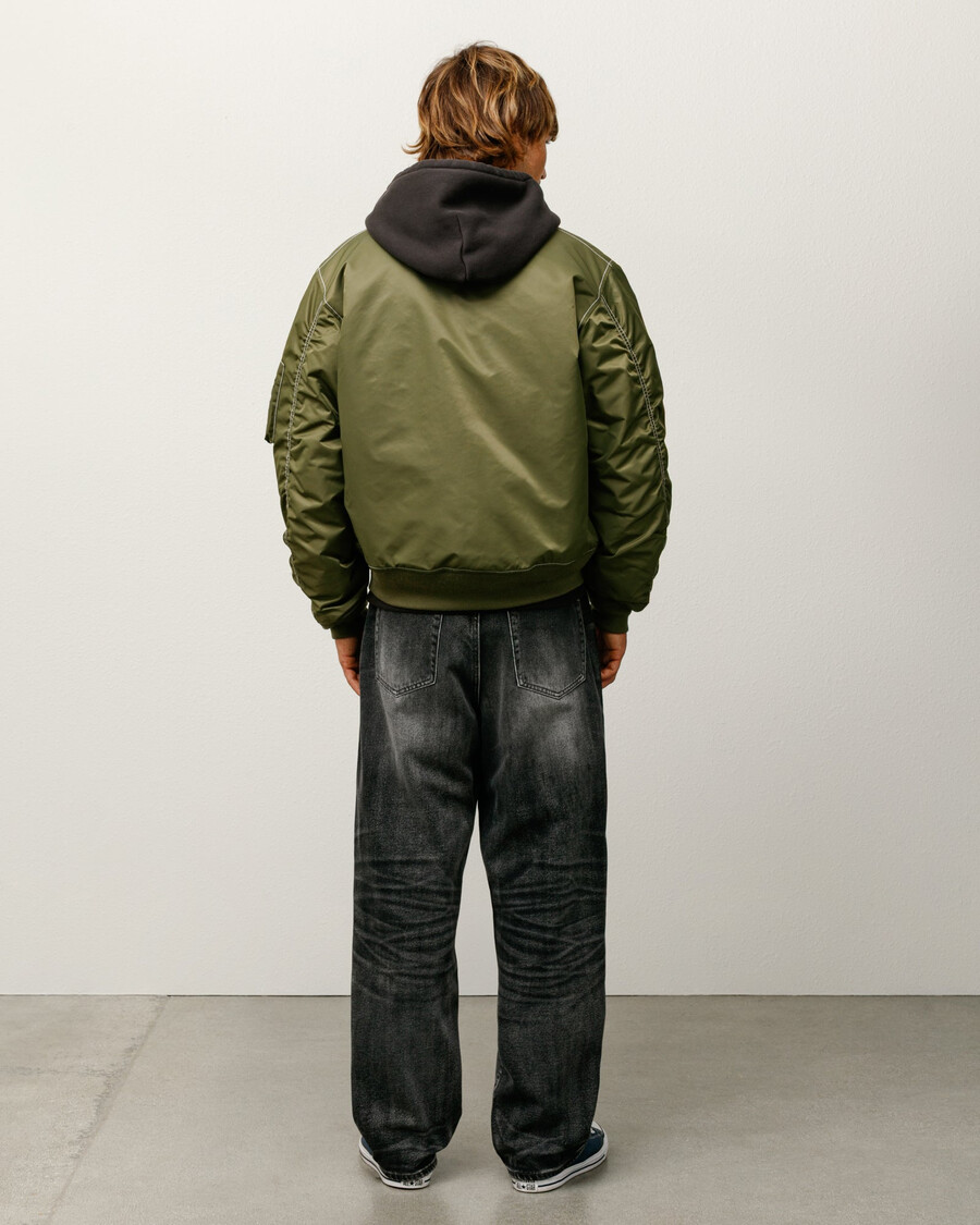 built reversible bomber jacket