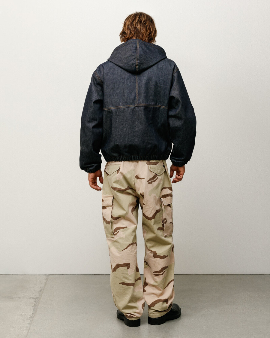 insulated work jacket raw denim