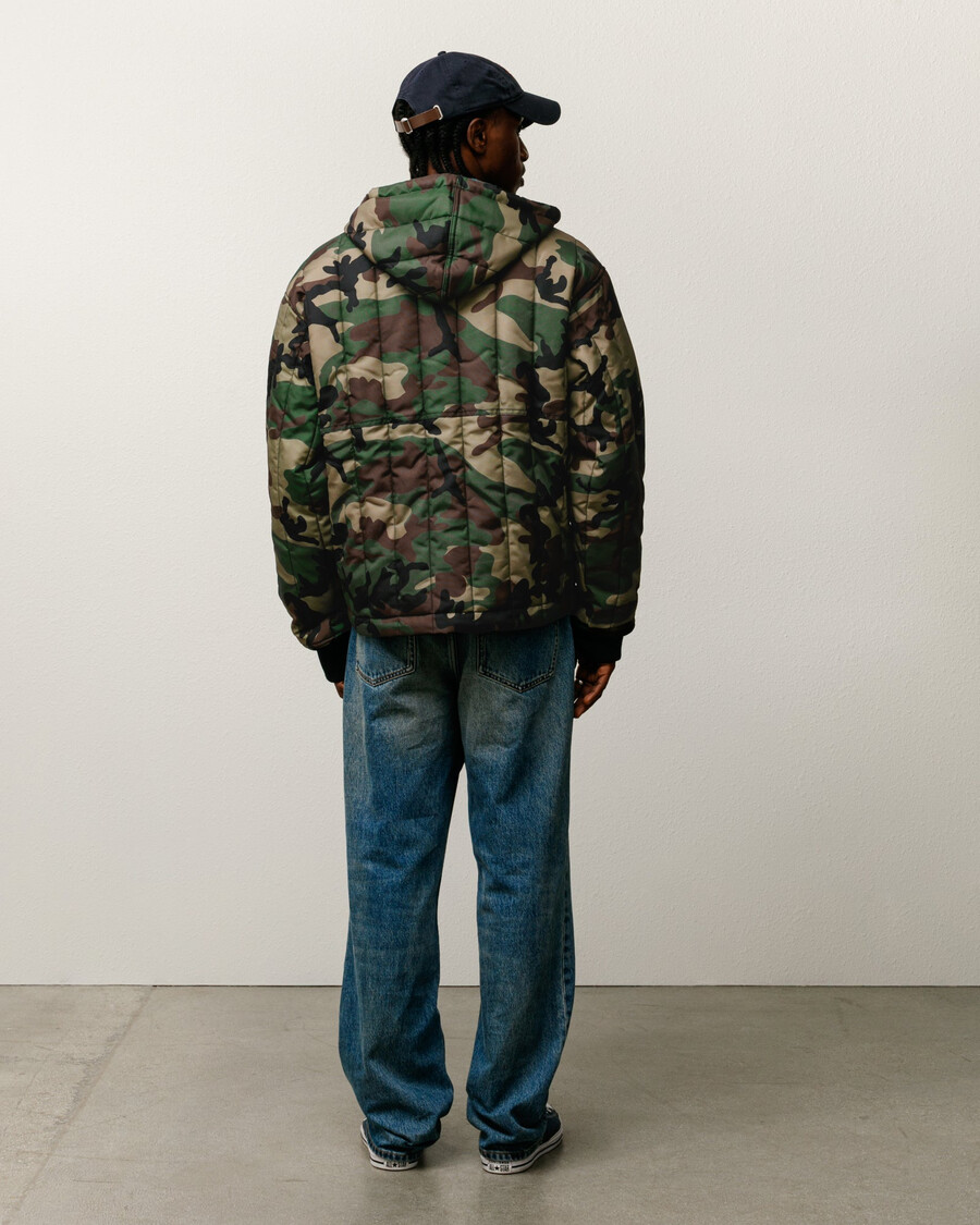 quilted nylon work jacket