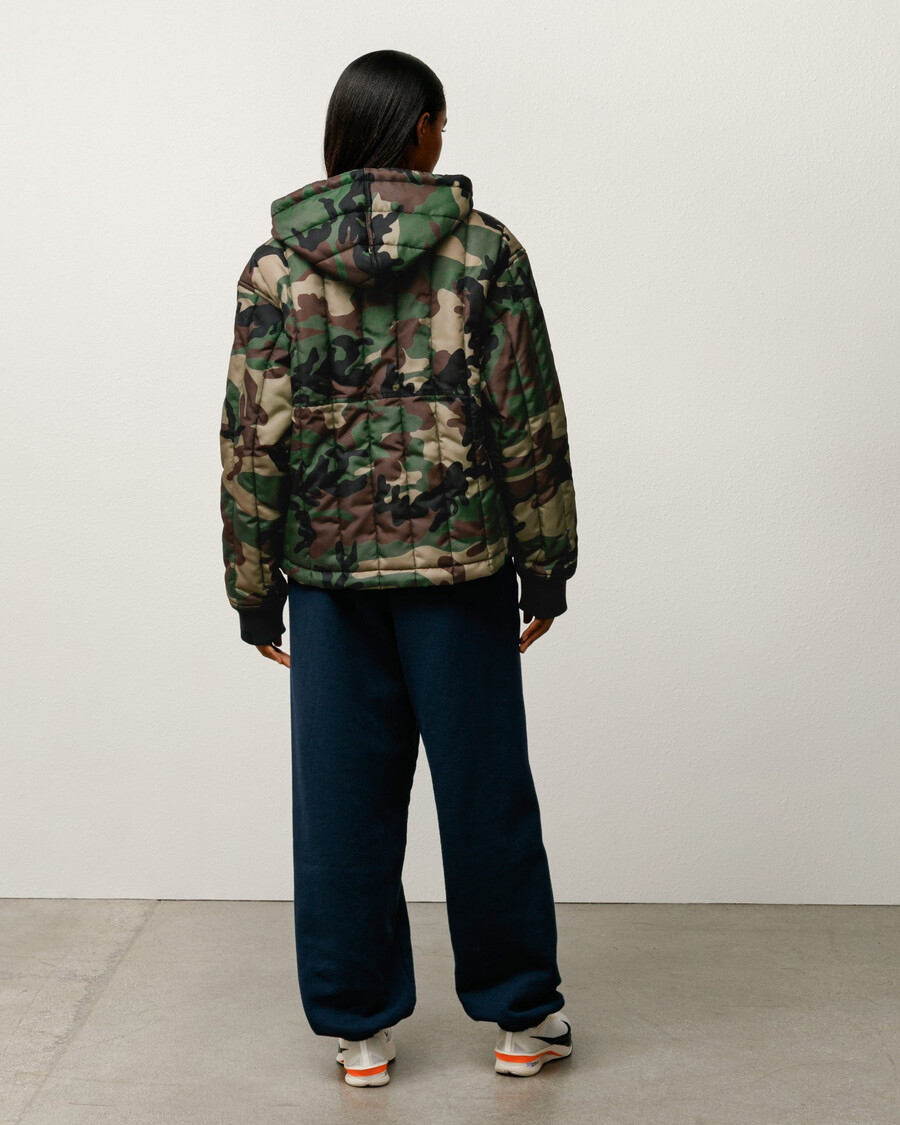 quilted nylon work jacket