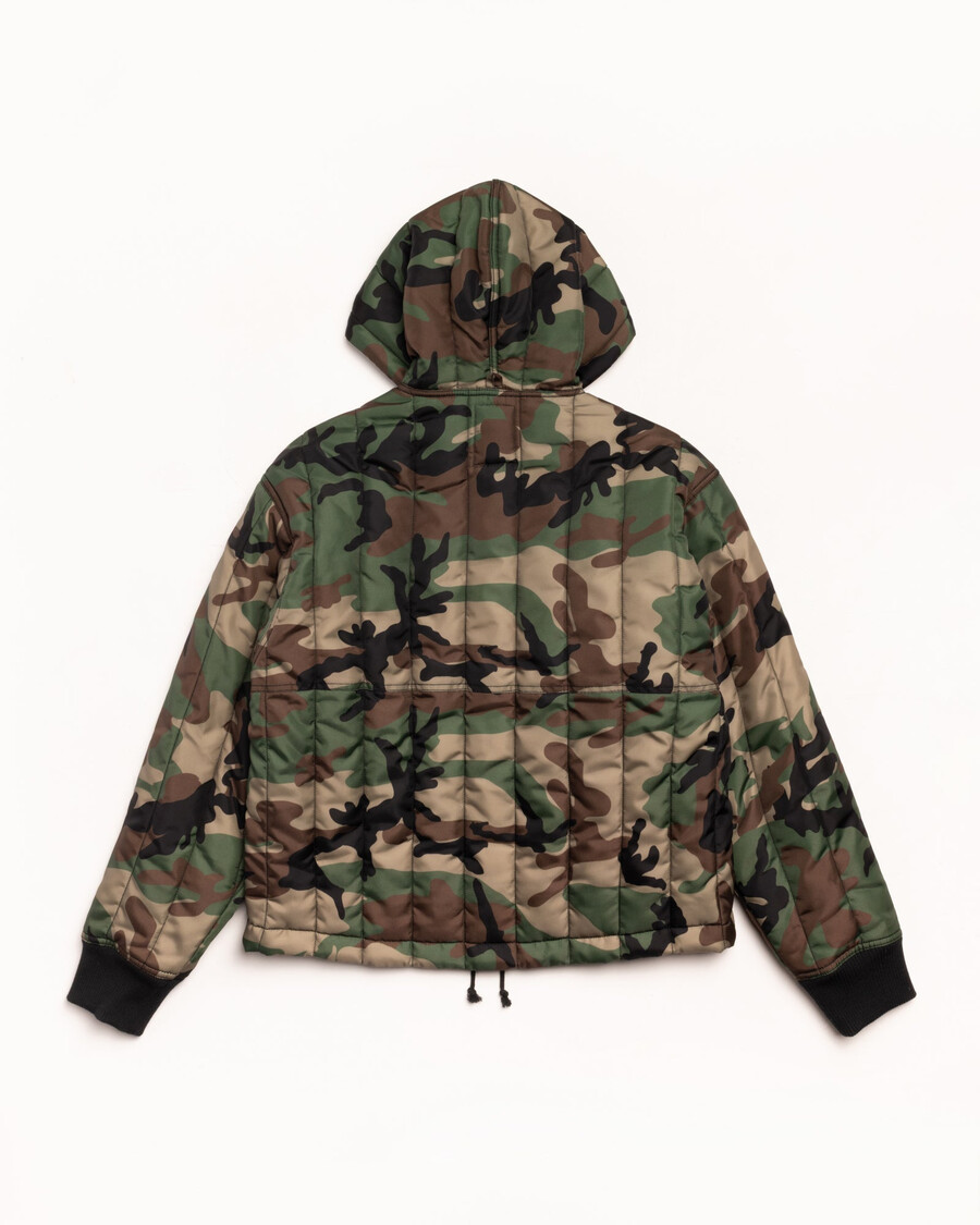 quilted nylon work jacket