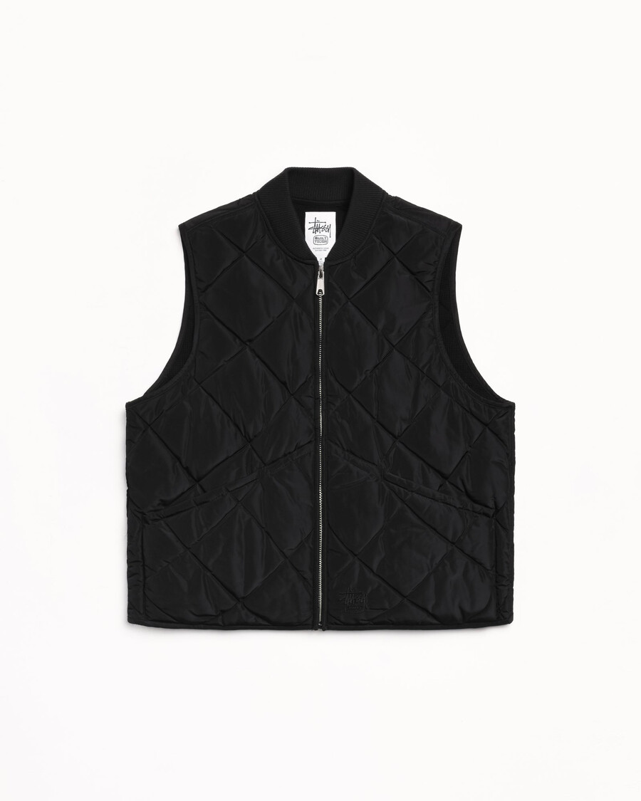 thermal lined quilted vest