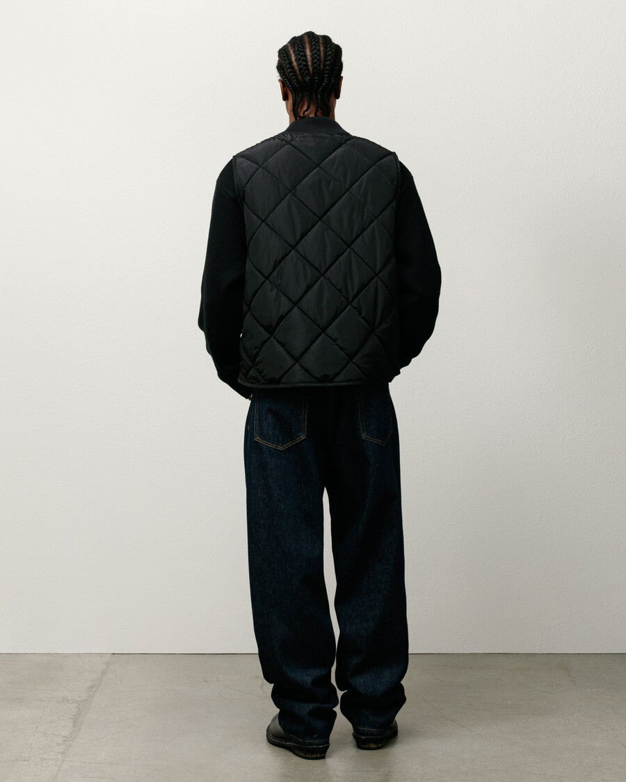 thermal lined quilted vest