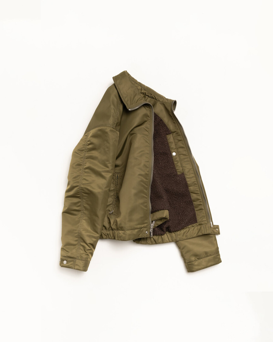 pile lined zip jacket