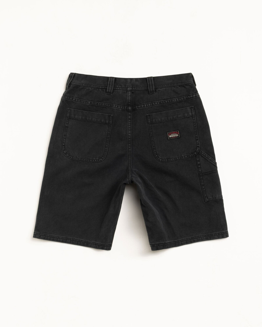 washed canvas work short