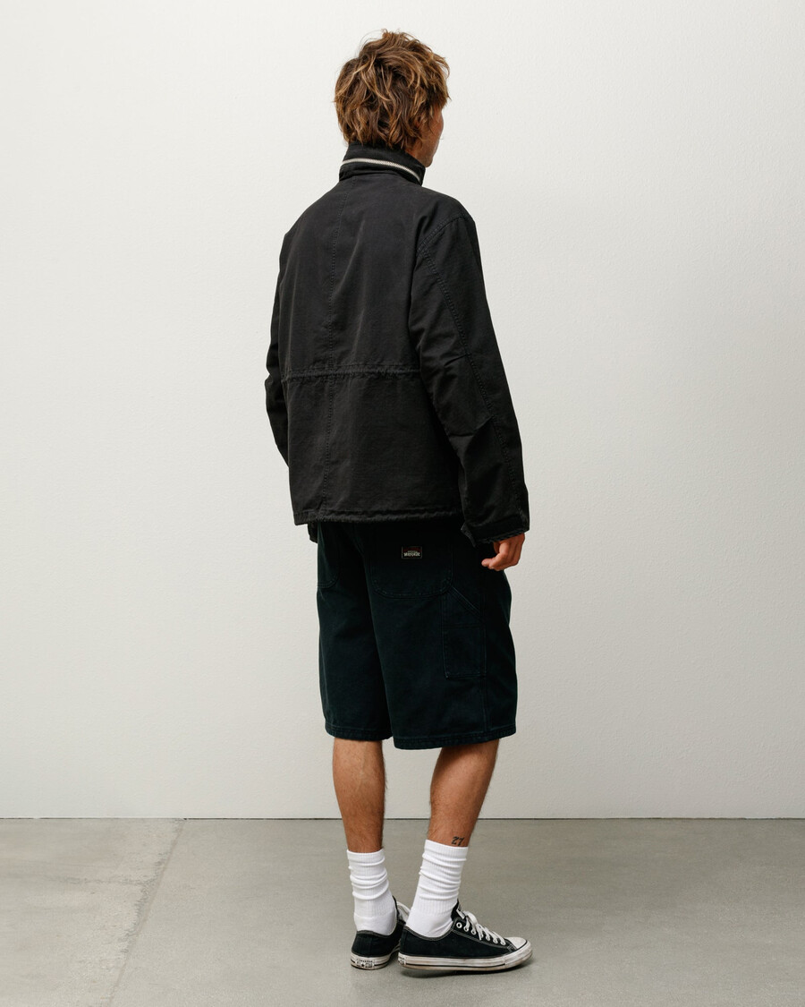 washed canvas work short