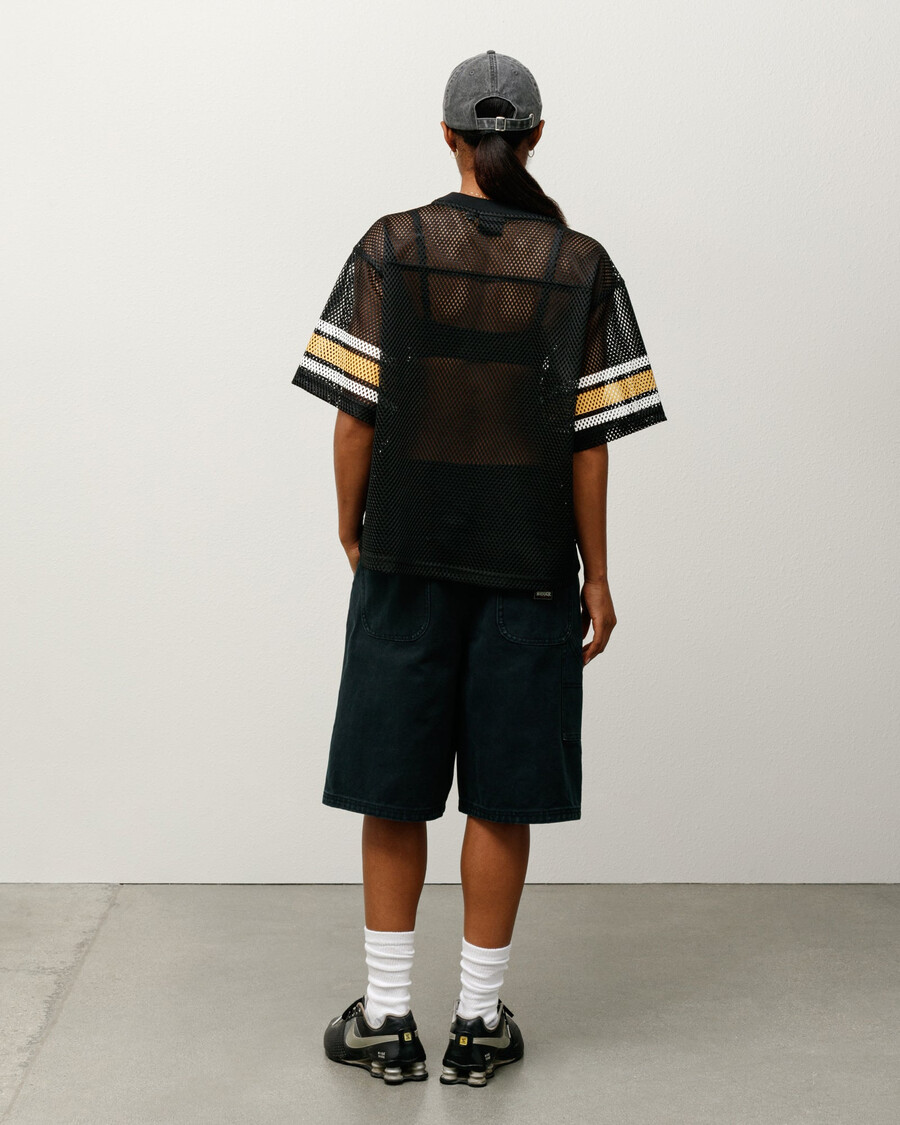 washed canvas work short