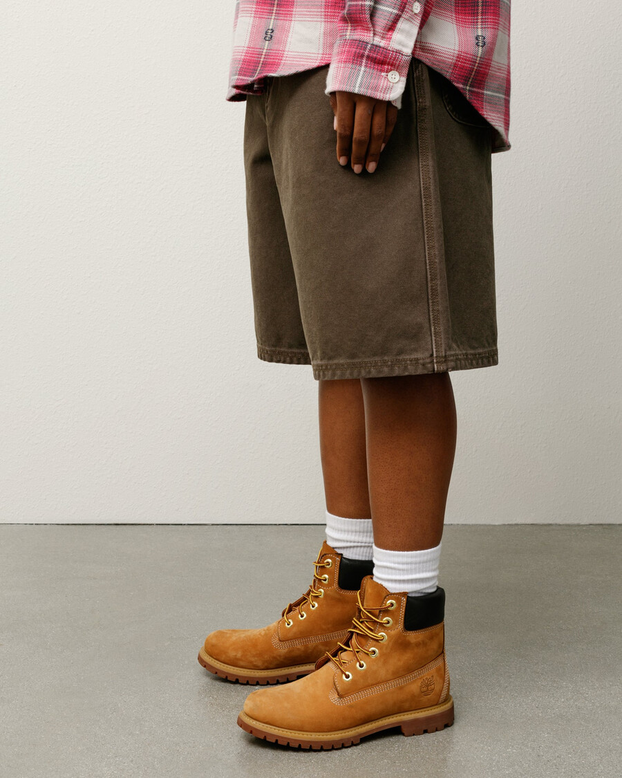 washed canvas work short