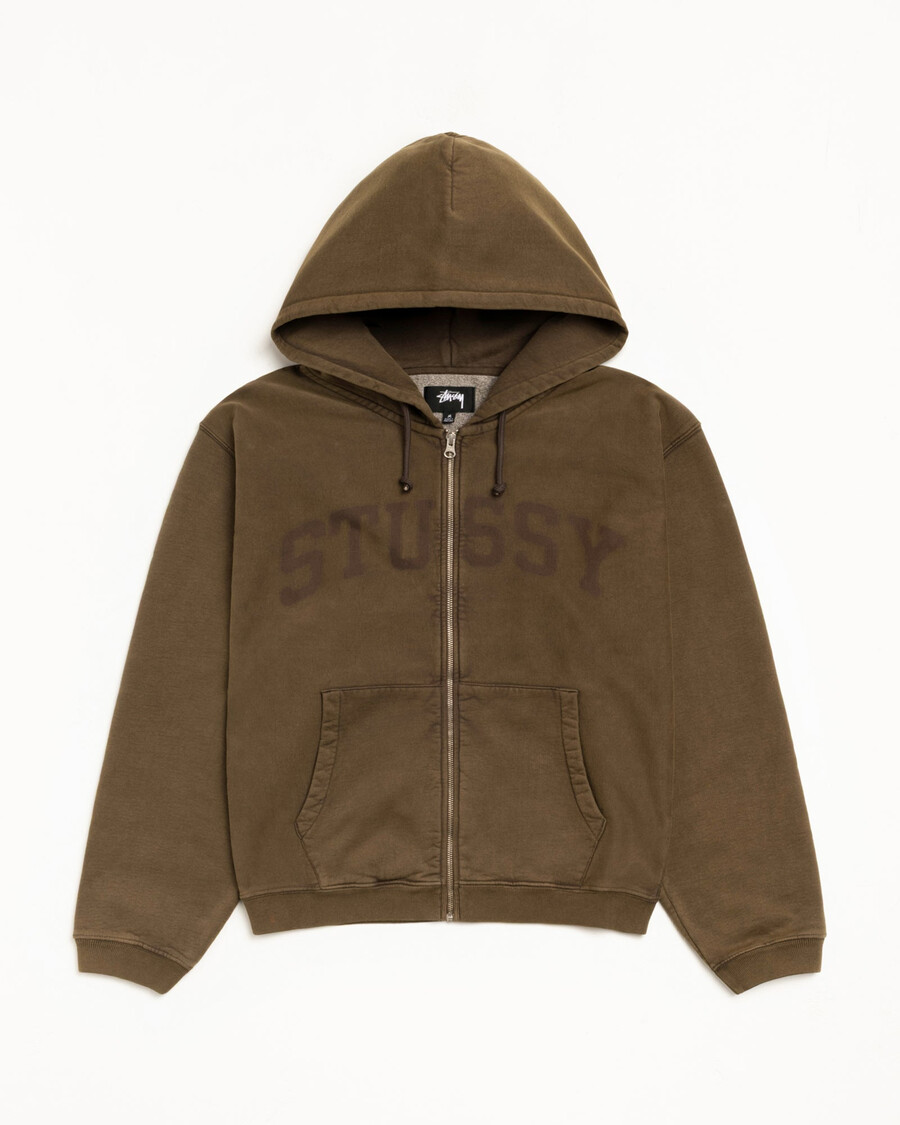 zip hoodie faded graphic