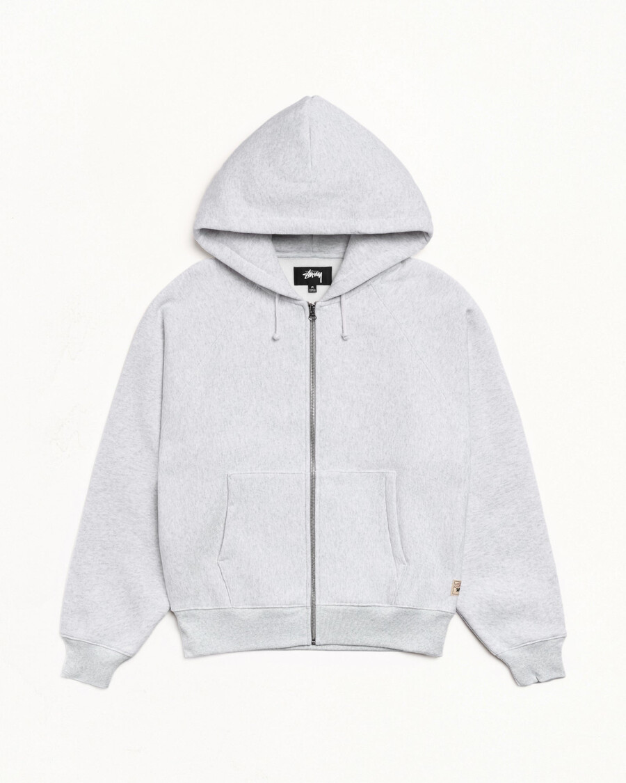 relaxed zip hoodie