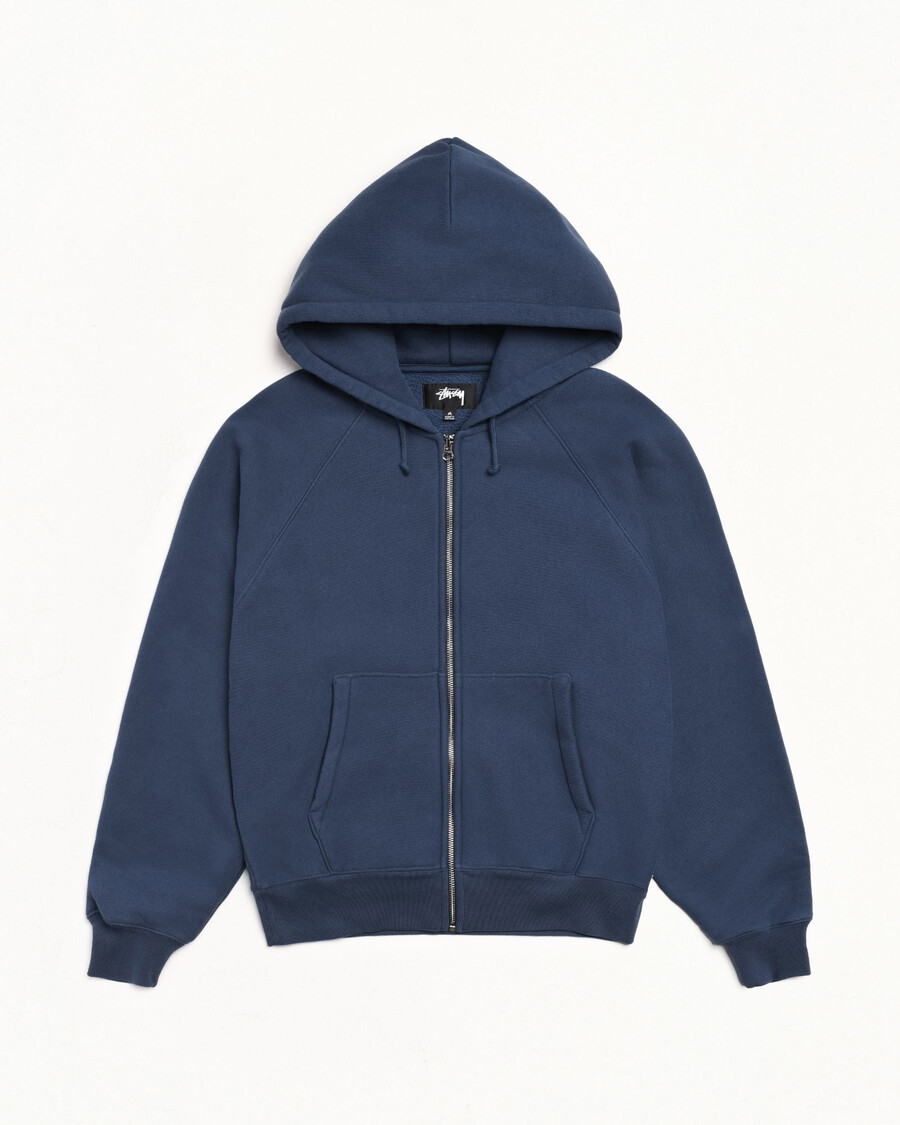 relaxed zip hoodie
