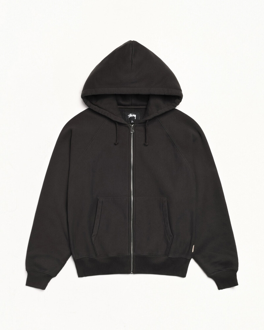 relaxed zip hoodie