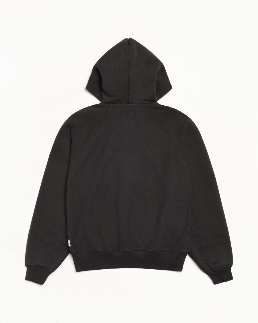 relaxed zip hoodie