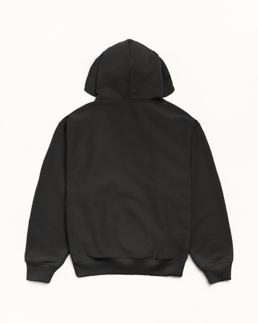 double stripe embroidered hoodie