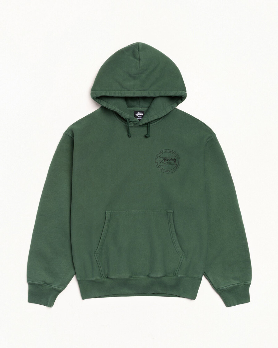 stüssy wear hoodie pigment dyed