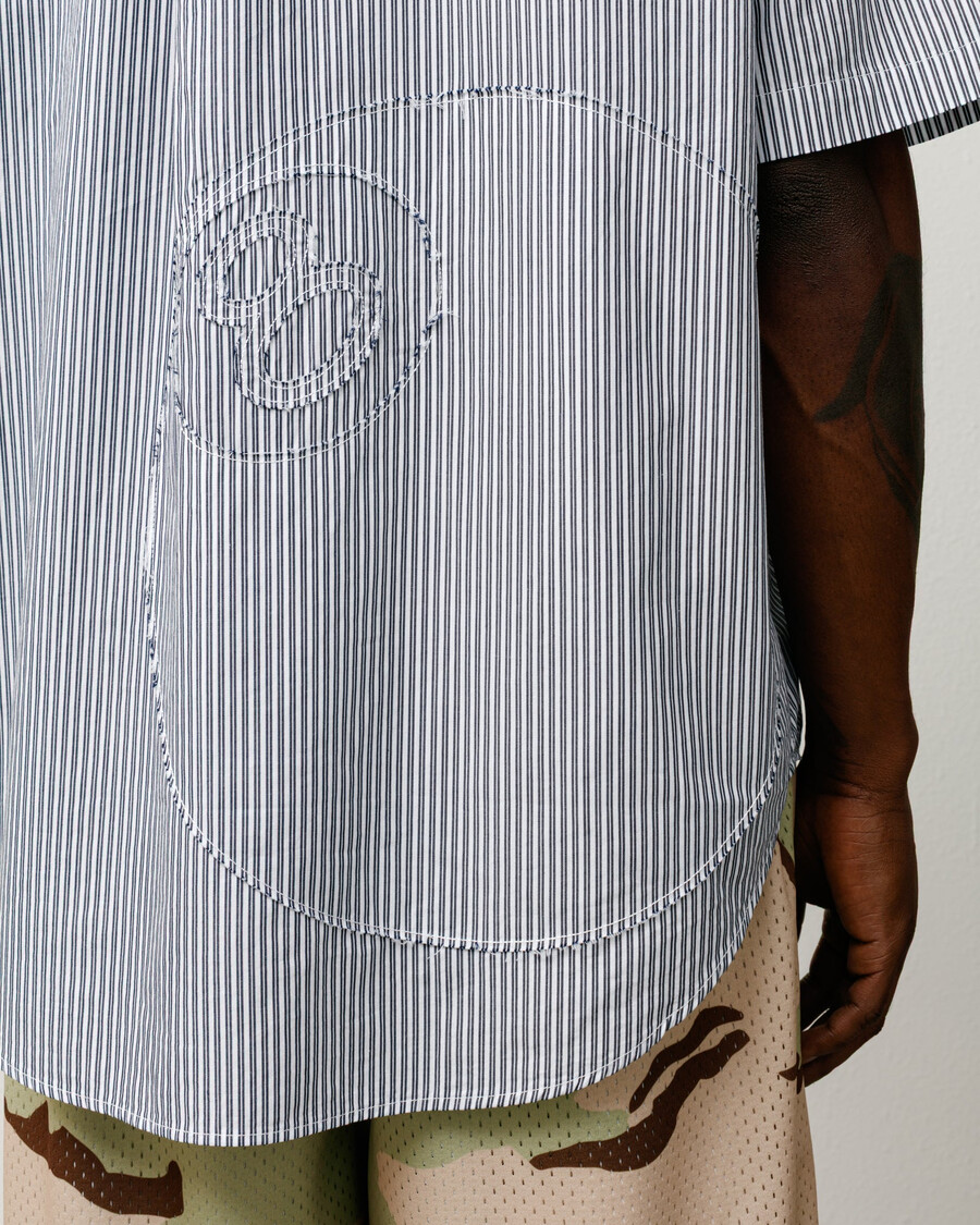 boxy ss shirt 8 ball stripe