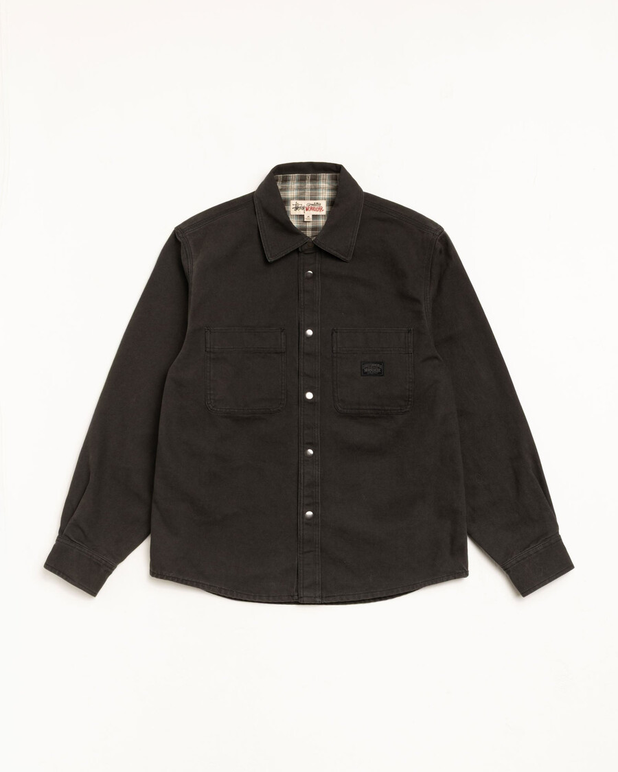 heavy washed canvas shirt