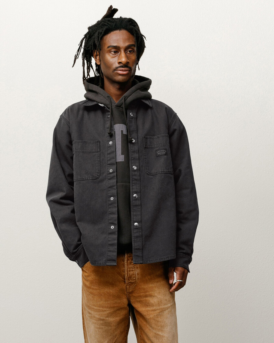 heavy washed canvas shirt