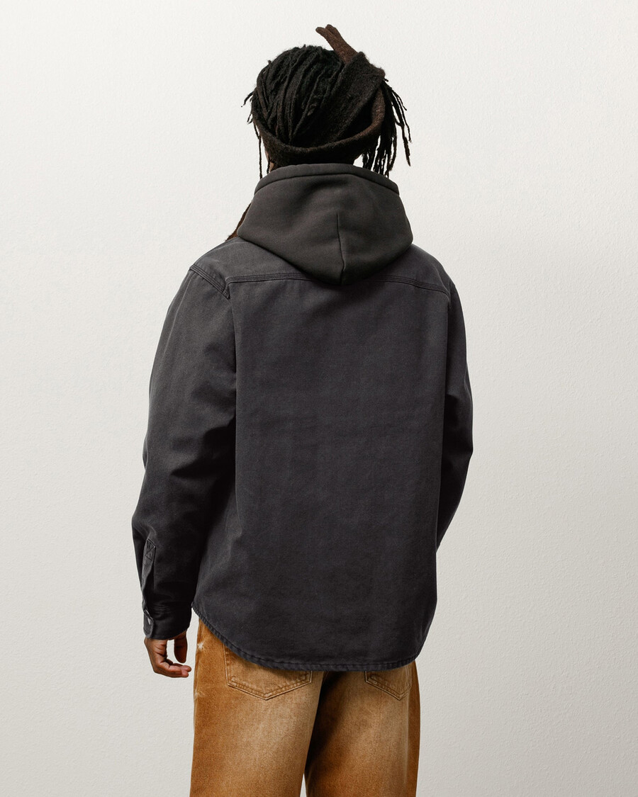 heavy washed canvas shirt