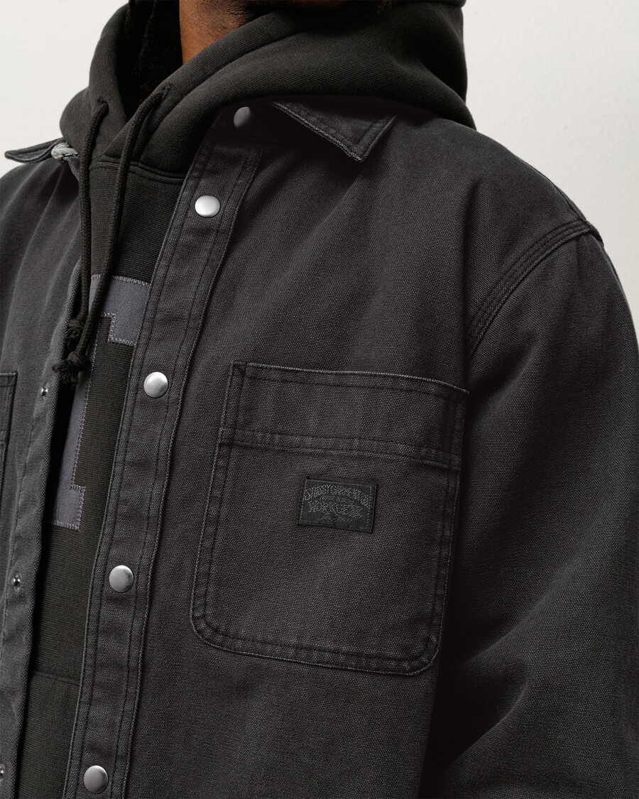 heavy washed canvas shirt