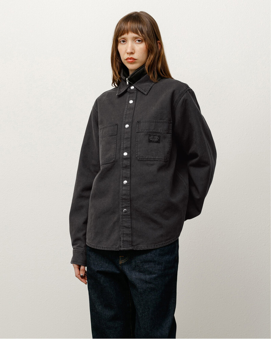 heavy washed canvas shirt