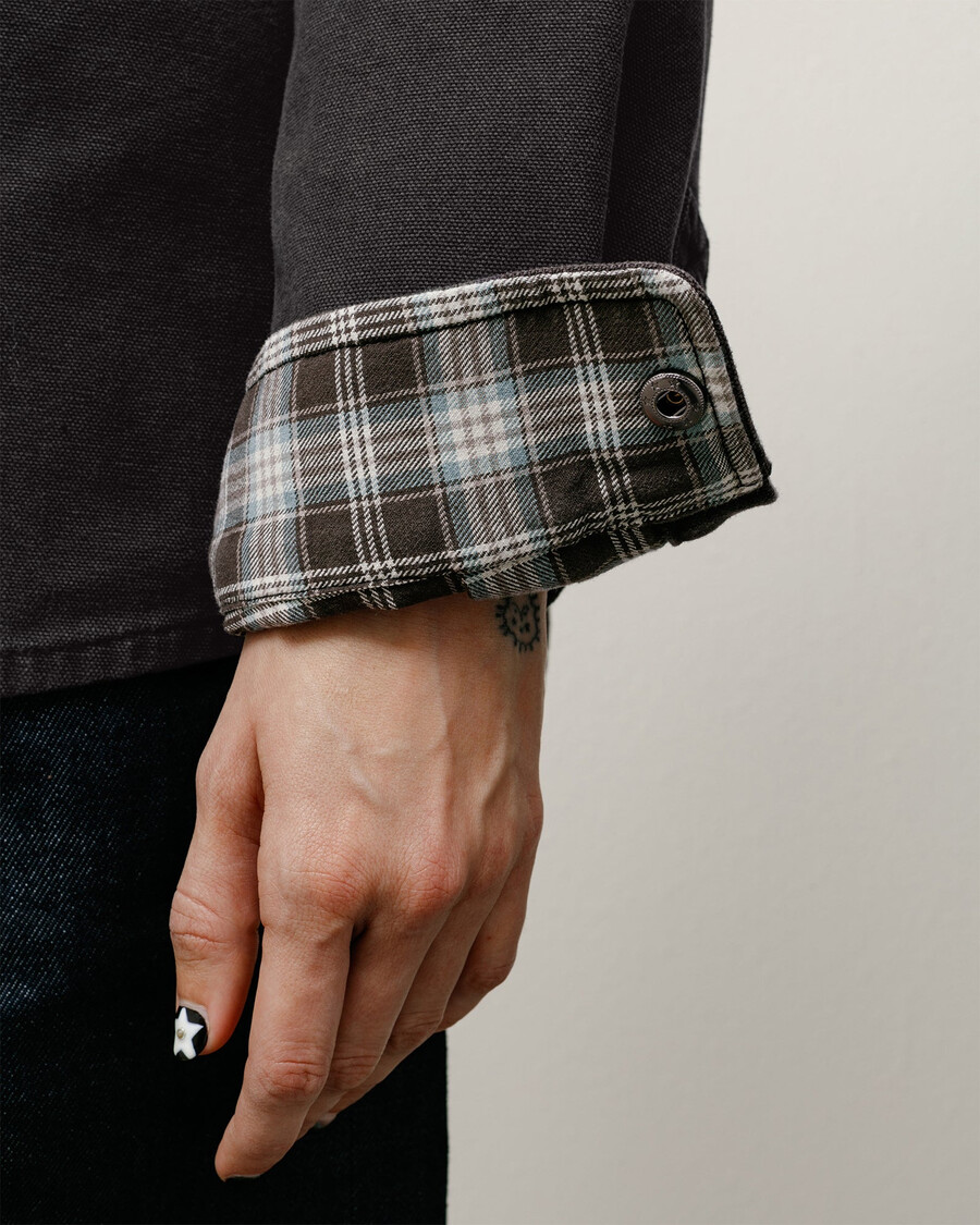 heavy washed canvas shirt